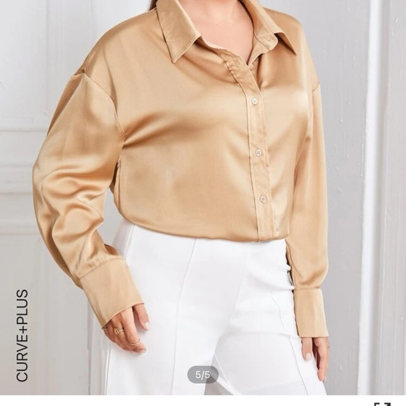 SHEIN Golden brown long sleeve - Picture 3 of 6
